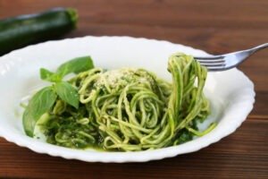 Zucchini Noodles with Pesto Sauce