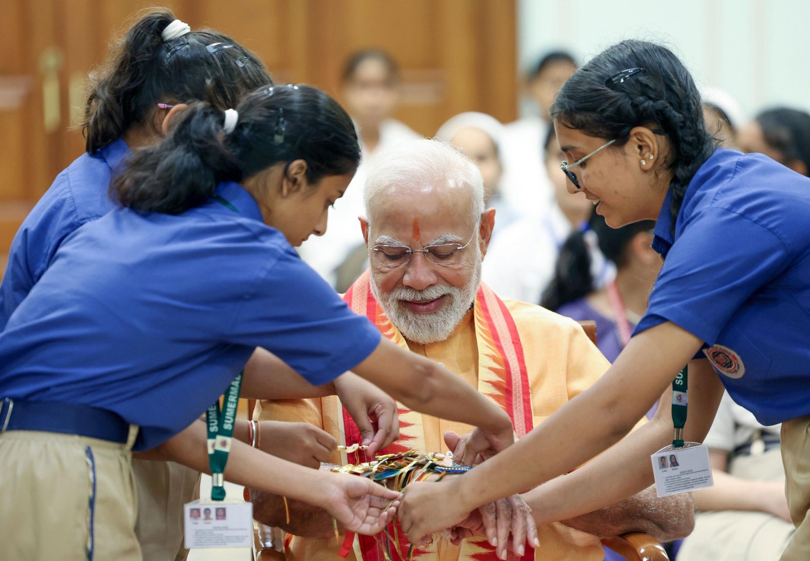 PM Modi Celebrates Raksha Bandhan
