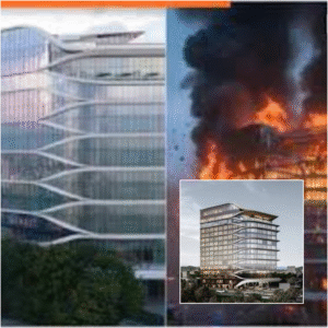 Hilton Hotel Kathmandu in Flames