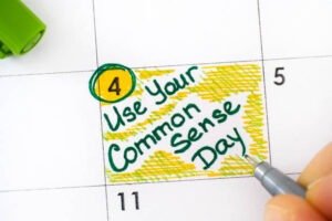 Use Your Common Sense Day