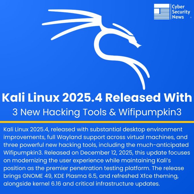 Kali Linux 2025.4 Release
