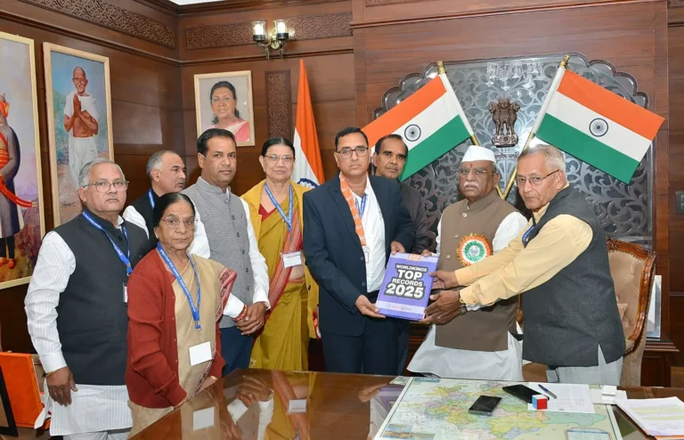 dr-jangid-was-awarded-the-asia-book-of-records-by-the-governor