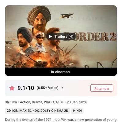 Border 2 Box Office Collection