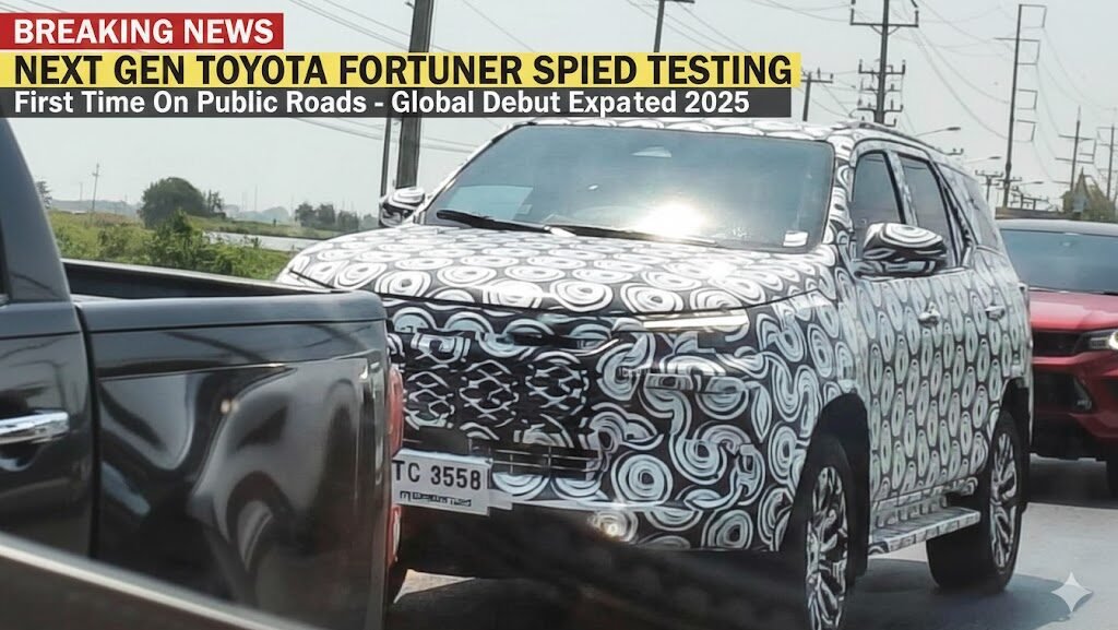 Next Gen Toyota Fortuner Spied Testing for the First Time