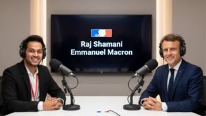Raj Shamani Hosts Emmanuel Macron