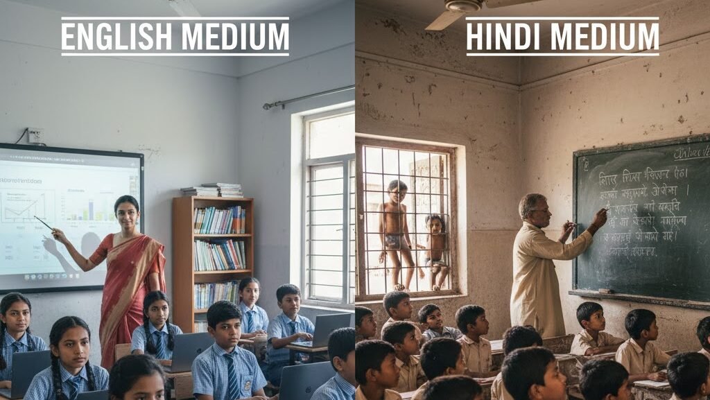 हिंदी मीडियम से इंग्लिश मीडियम में छलांग