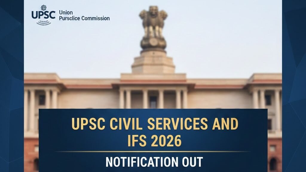 UPSC Civil Services and IFS 2026 Notification Out