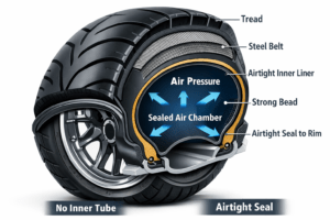 ट्यूबलेस टायर के 10 बड़े फायदे benefits of tubeless tyre