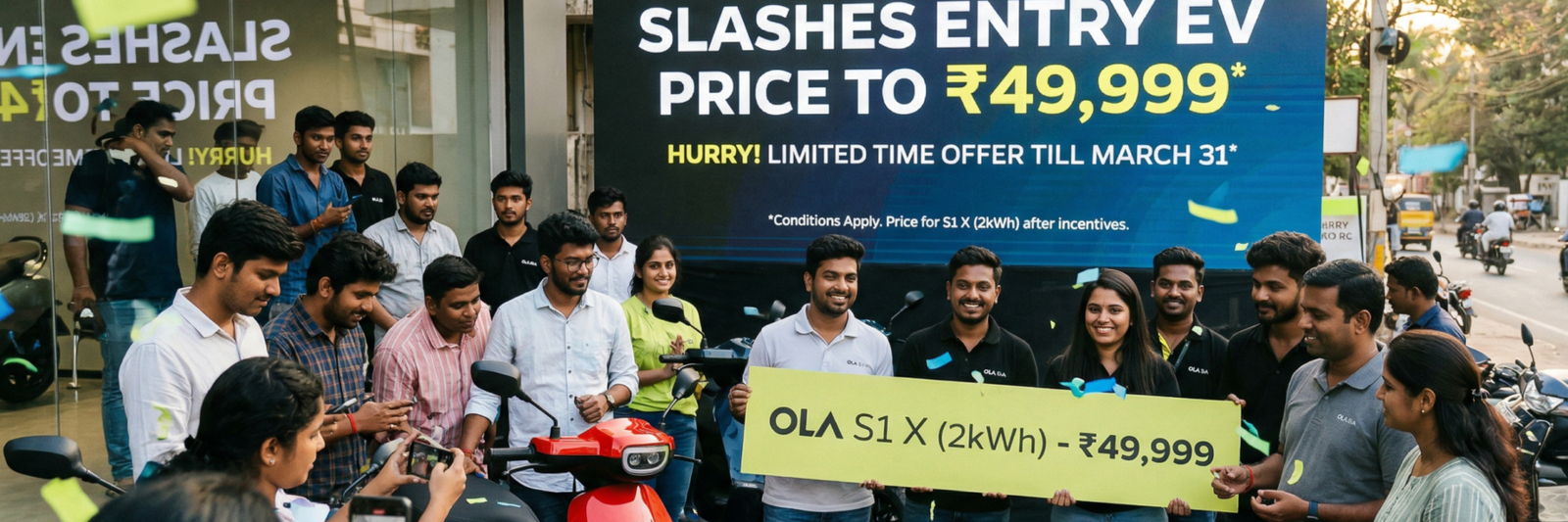 EndICEAge 49,999 Ola Electric Scooter