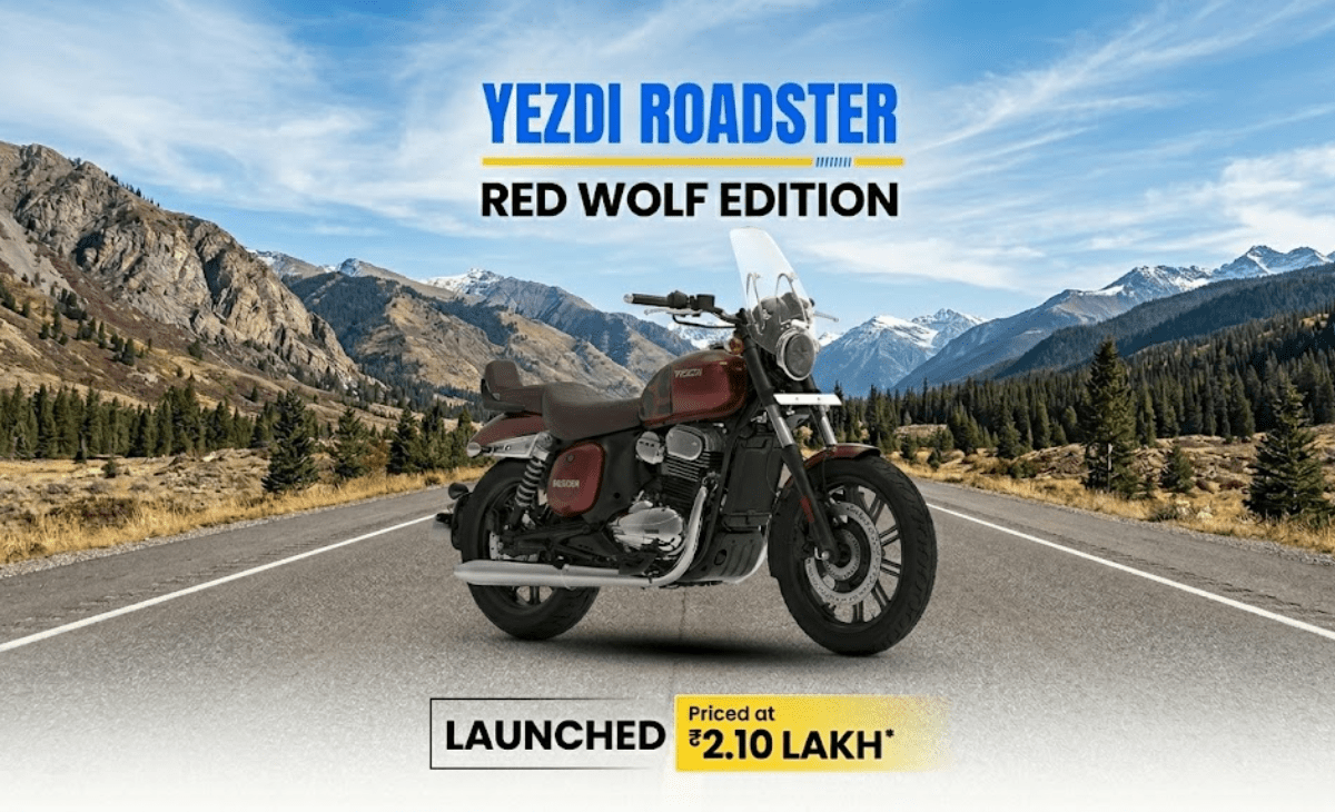 Yezdi Roadster Red Wolf