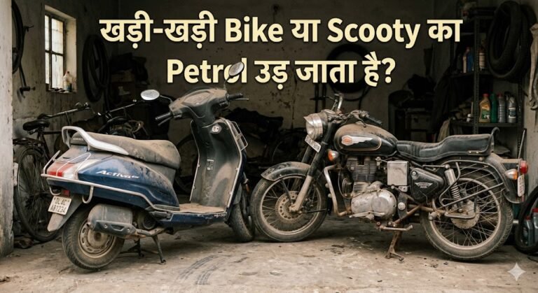 Bike or Scooty Parked for Days
