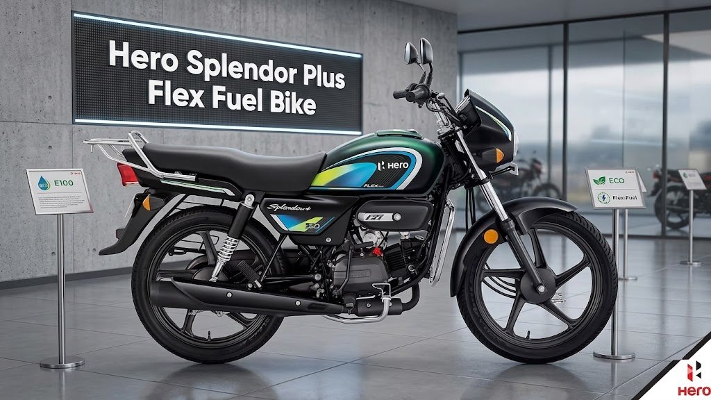 Hero Splendor Plus Flex Fuel Bike